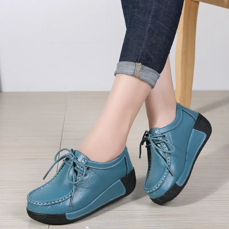 Baiona - Sapato Mocassim plataforma Confortável e Elegante