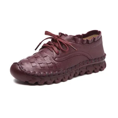 Lana Nuria - Ténis Super Confortável Em Couro Genuíno