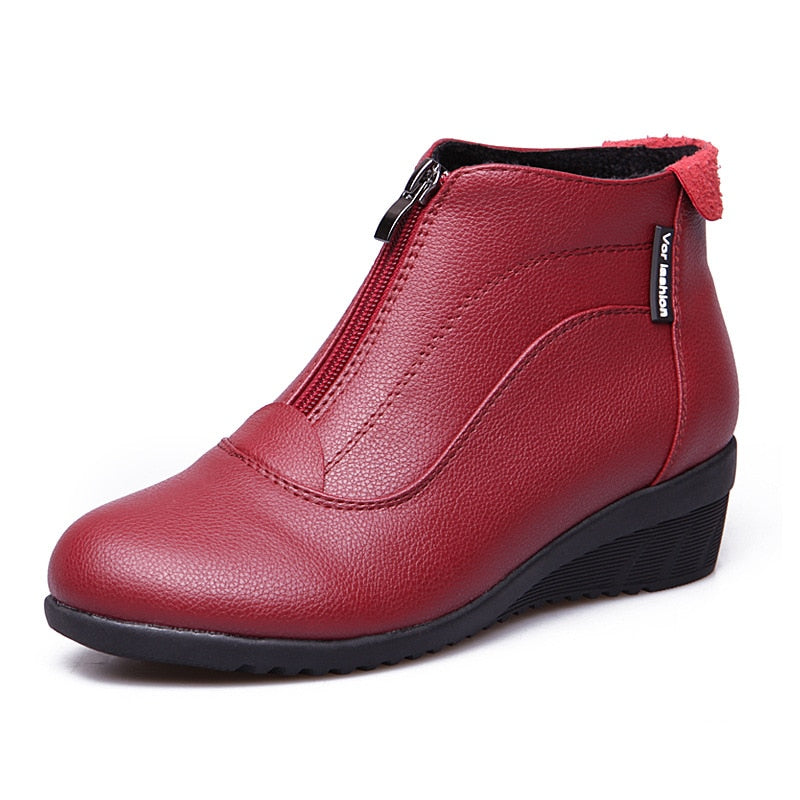 Bota de Outono & Inverno Viena - Impermeável e aveludada