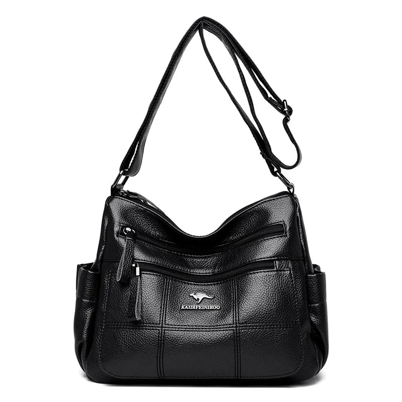 Bolsa “Nappa Lux” – Couro Vegan Impermeável com Estilo Casual Premium