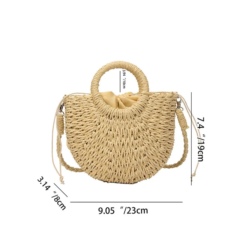 Bolsa de Palha "Meia-Lua de Verão"