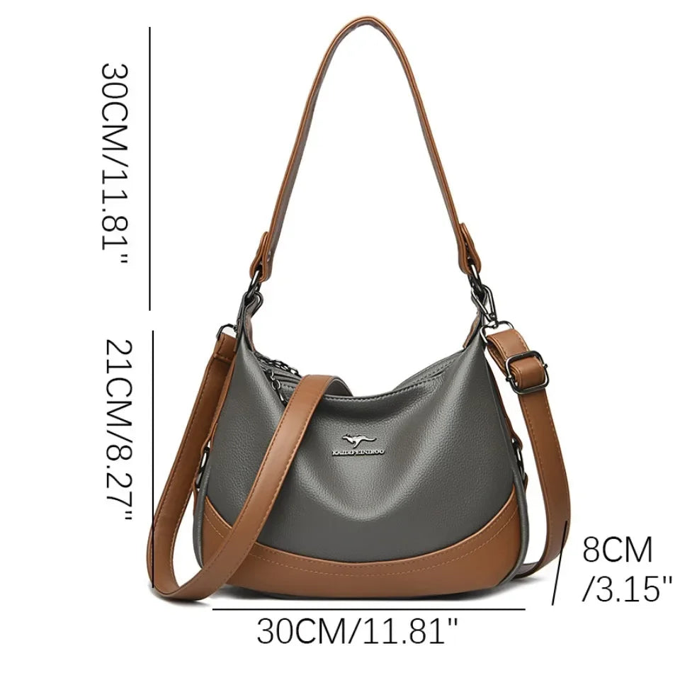 Mala “Luzia” em Couro Premium – Elegância Versátil para o Dia a Dia
