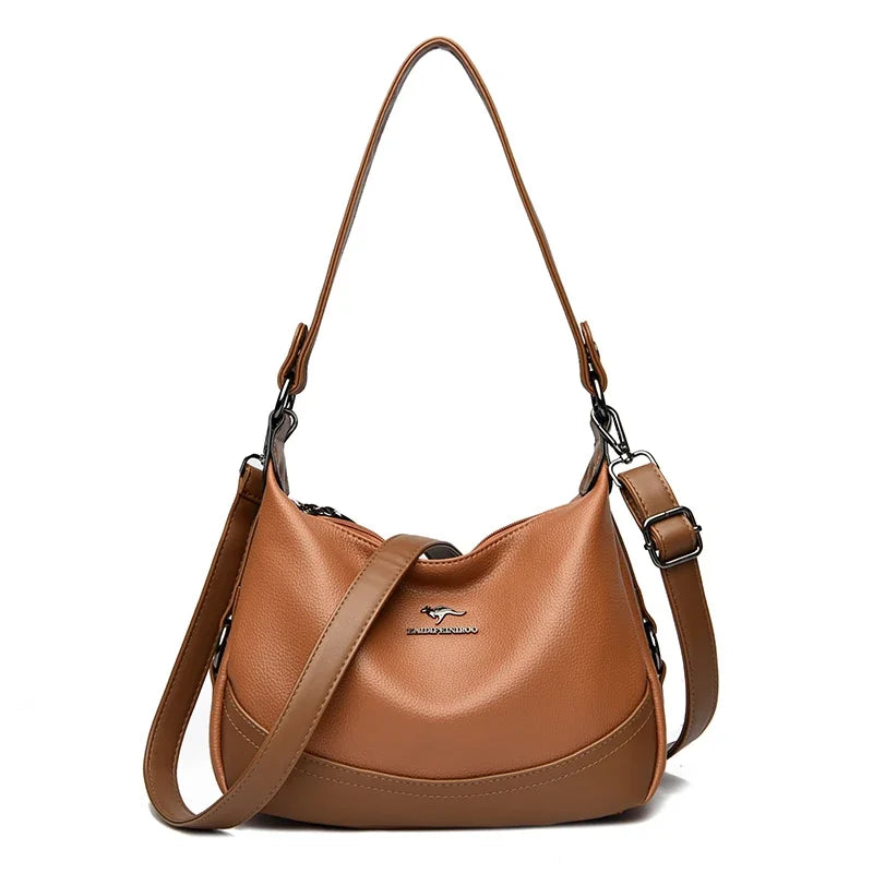 Mala “Luzia” em Couro Premium – Elegância Versátil para o Dia a Dia