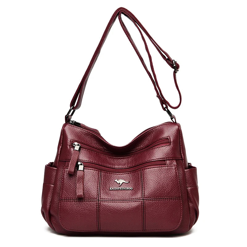 Bolsa “Nappa Lux” – Couro Vegan Impermeável com Estilo Casual Premium