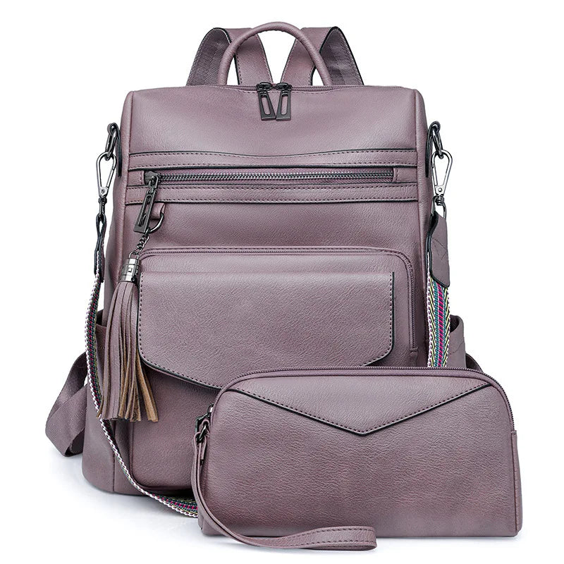 Mochila "Duo Fringe" – Estilo & Versatilidade para Viagem e Dia a Dia