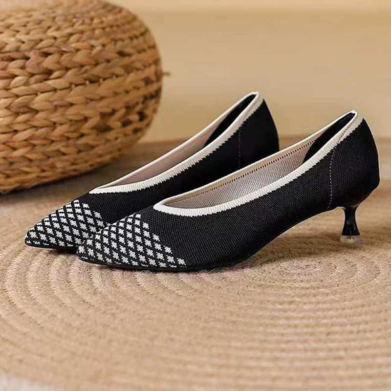 Miss Isadora Stilleto 2.0 - Sapato de Salto Baixo muito Elegante e Confortável
