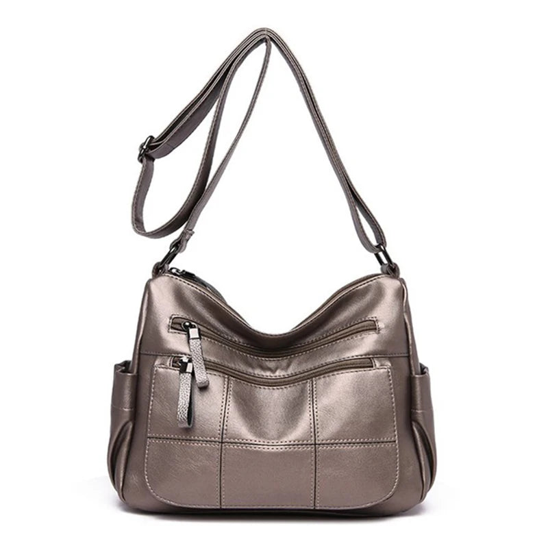 Bolsa “Nappa Lux” – Couro Vegan Impermeável com Estilo Casual Premium