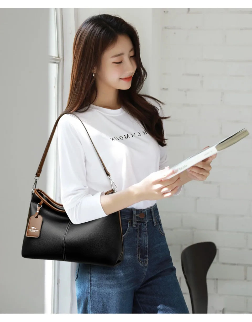 Bolsa Bucket Elegância Bicolor