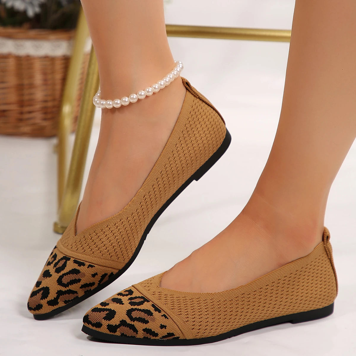 LeopardIsa- Sapato estilo bailarina muito elegante e confortável