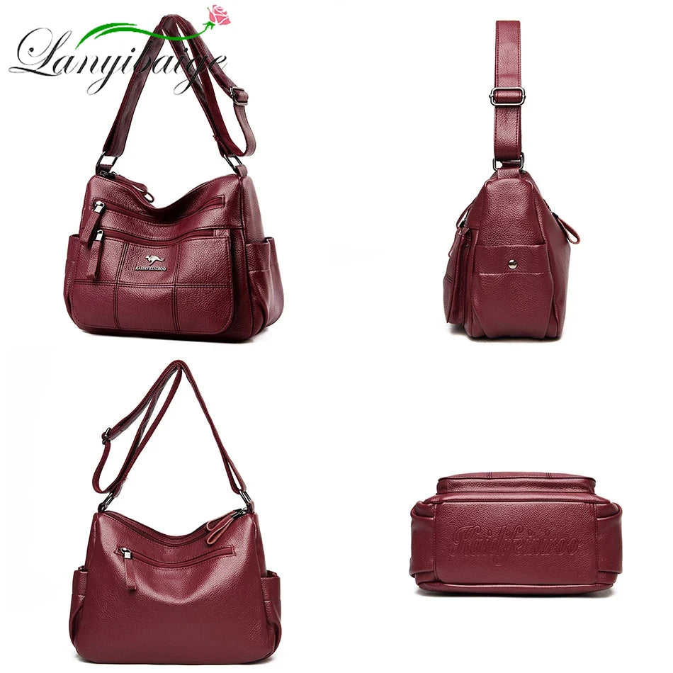 Bolsa “Nappa Lux” – Couro Vegan Impermeável com Estilo Casual Premium