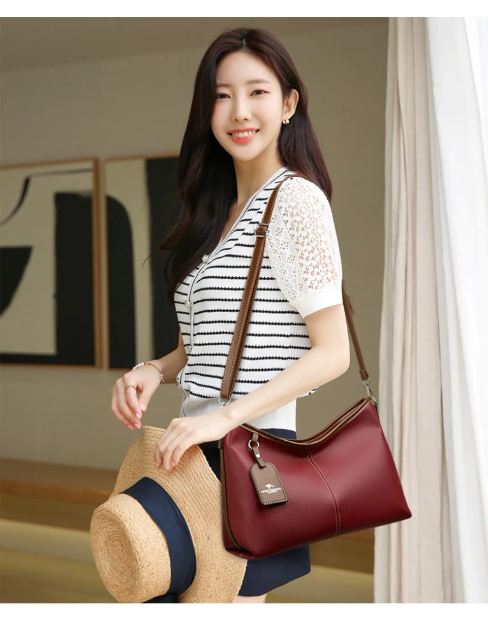 Bolsa Bucket Elegância Bicolor