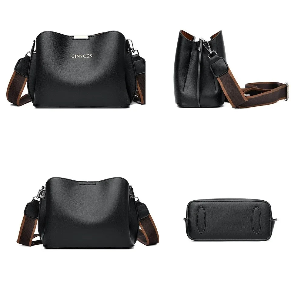Bolsa Feminina Elegância Três Camadas