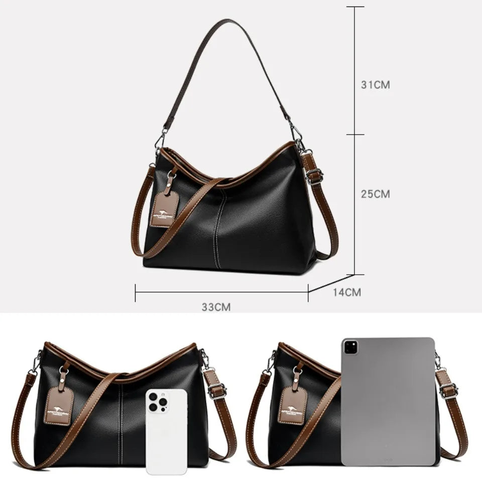 Bolsa Bucket Elegância Bicolor