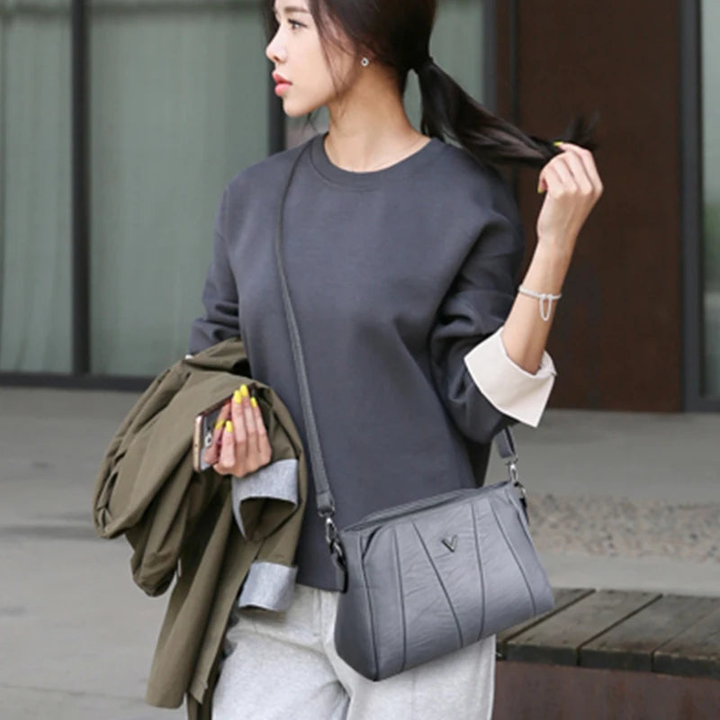 Mala Vintage Feminina LANYIBAIGE – Bolsa de Ombro e Tiracolo