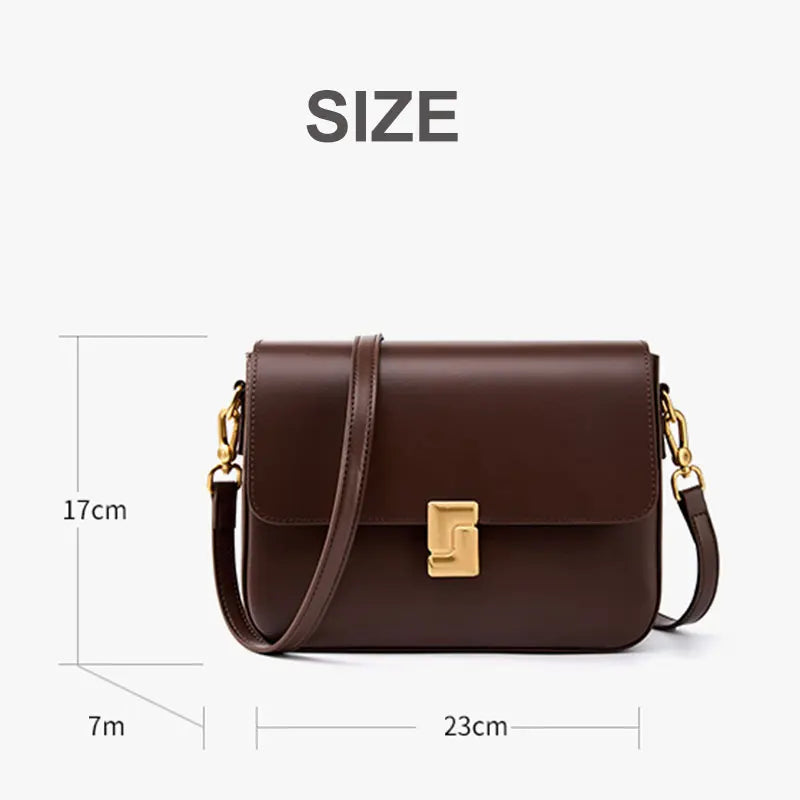 Bolsa Quadrada "Lux Couro Legítimo 2621"