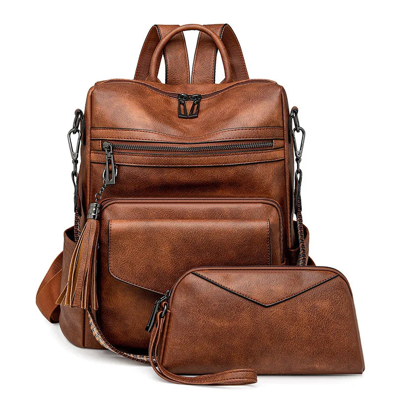 Mochila "Duo Fringe" – Estilo & Versatilidade para Viagem e Dia a Dia