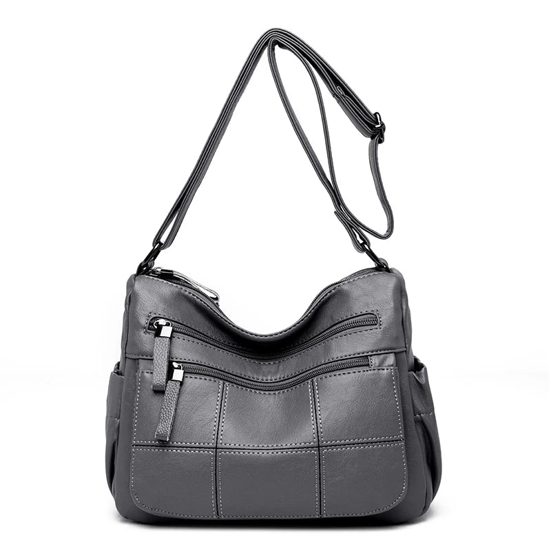 Bolsa “Nappa Lux” – Couro Vegan Impermeável com Estilo Casual Premium