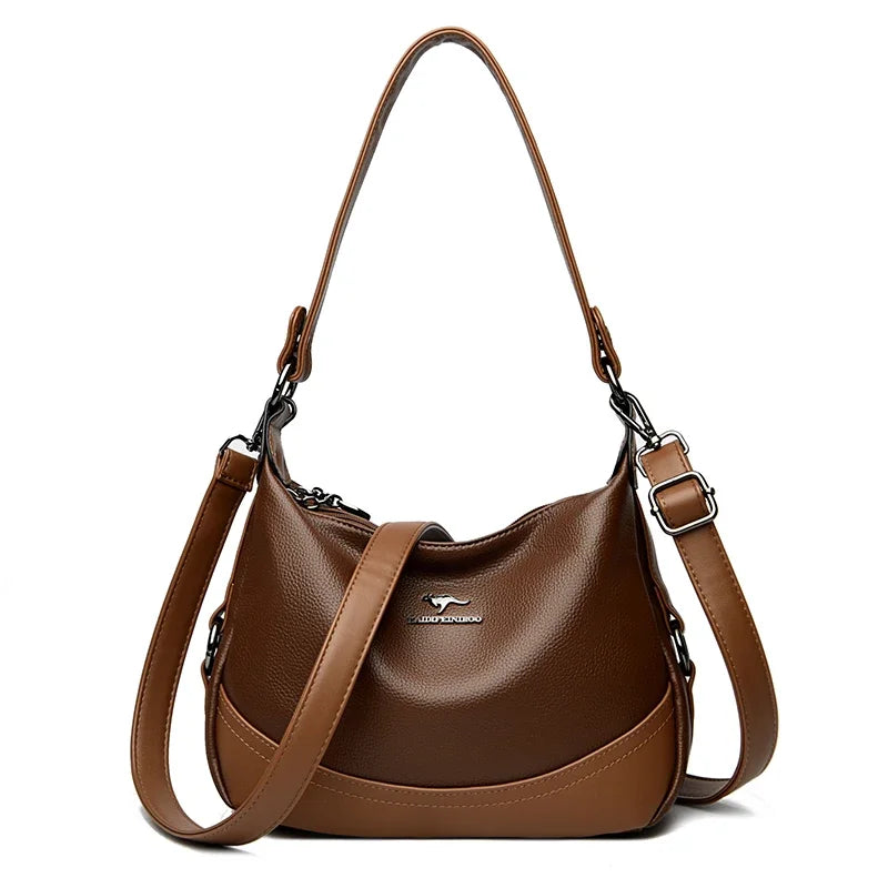 Mala “Luzia” em Couro Premium – Elegância Versátil para o Dia a Dia