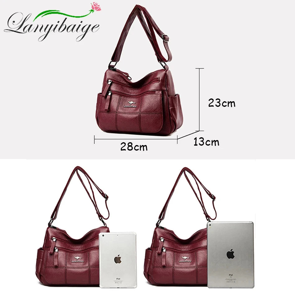 Bolsa “Nappa Lux” – Couro Vegan Impermeável com Estilo Casual Premium