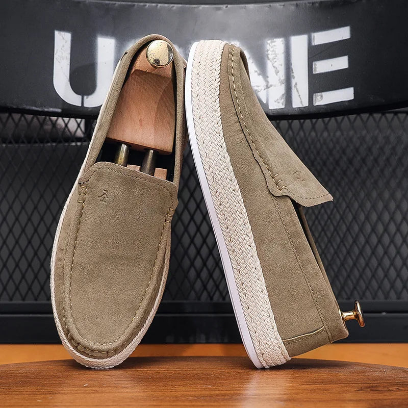Lusitanna II Classic - Mocassim Masculino de Camurça