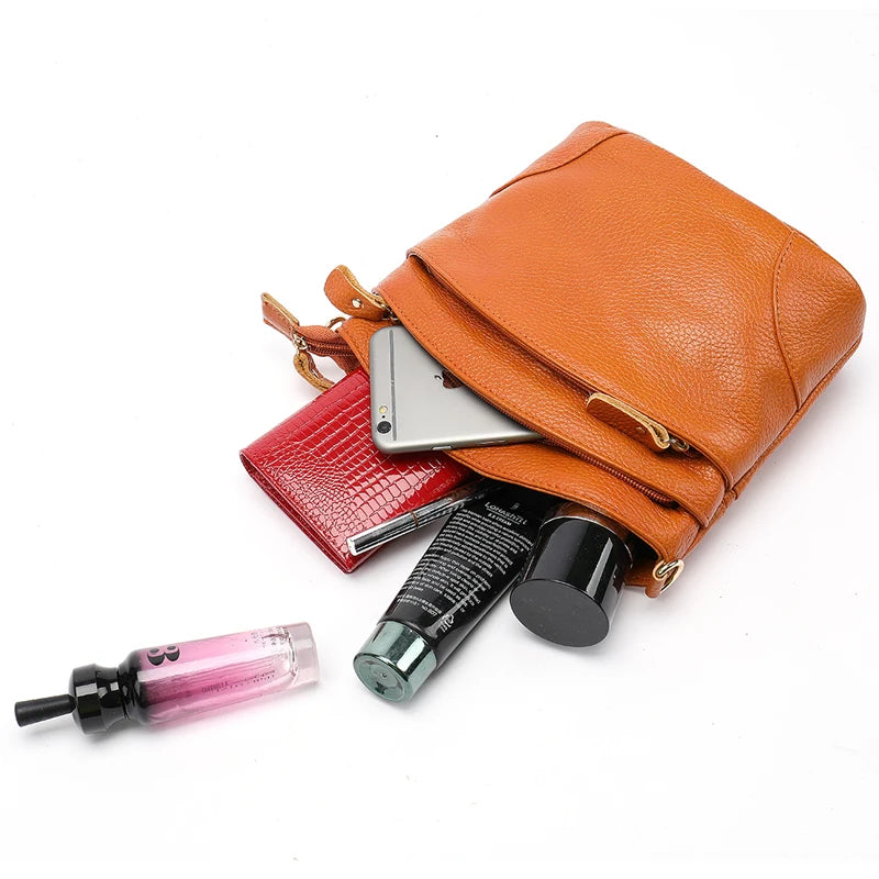 Bolsa "Loliana Pura" – Couro Legítimo Compacto
