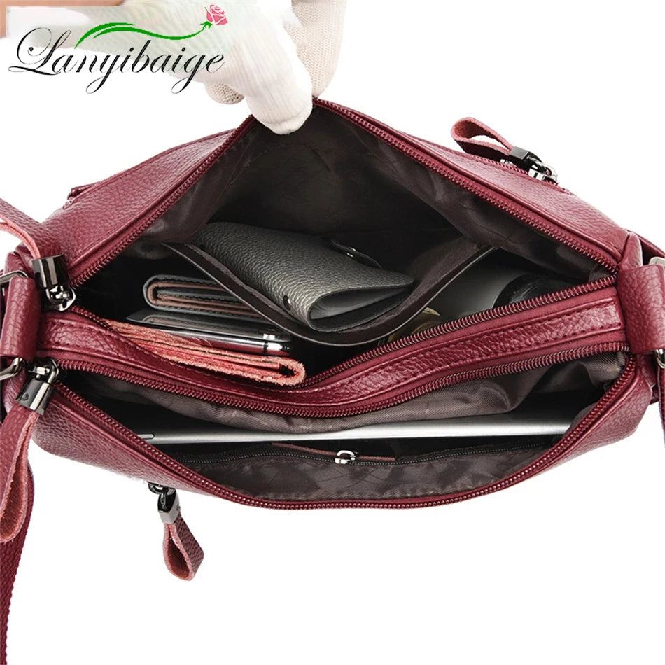 Bolsa “Nappa Lux” – Couro Vegan Impermeável com Estilo Casual Premium
