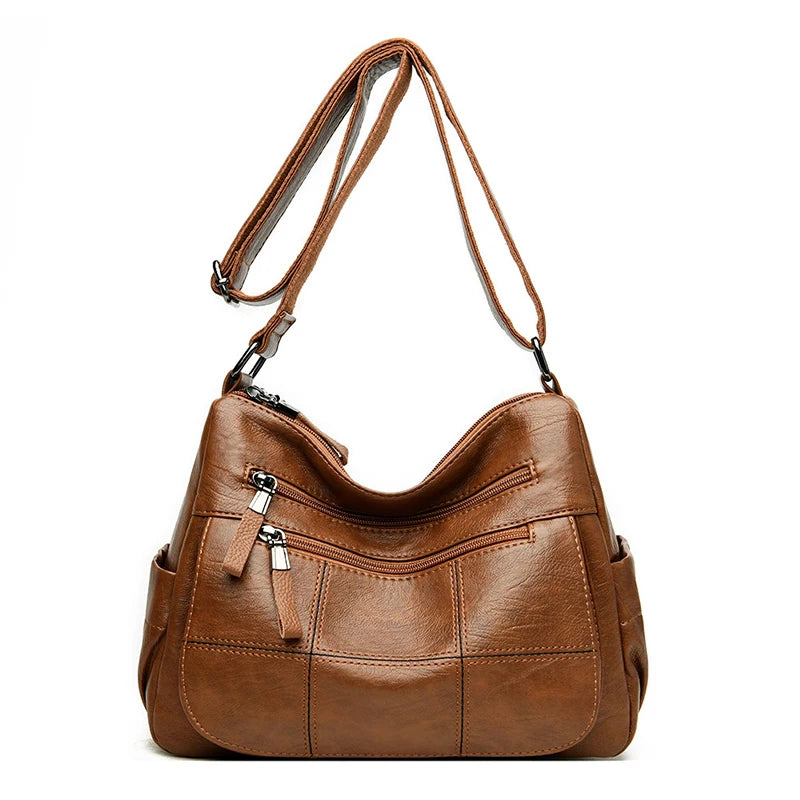 Bolsa “Nappa Lux” – Couro Vegan Impermeável com Estilo Casual Premium