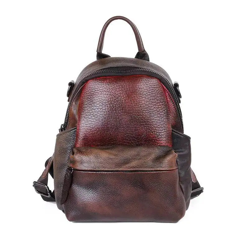 Diana Vintage Patchwork Backpack – In Premium Genuine Leather