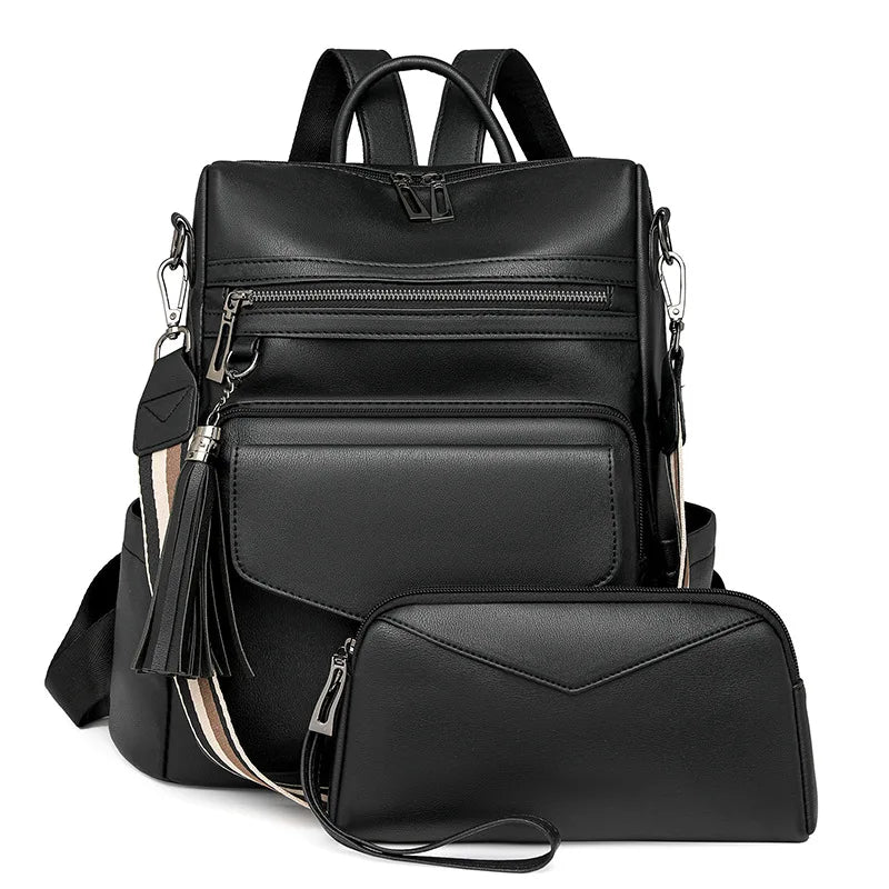 Mochila "Duo Fringe" – Estilo & Versatilidade para Viagem e Dia a Dia