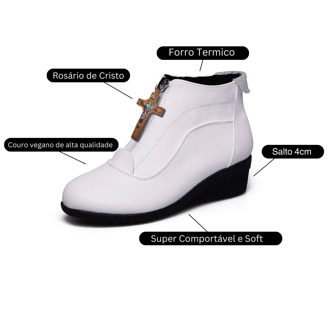 Botas GOD BLESS ( Com Detalhe Especial - Terço de Cristo )