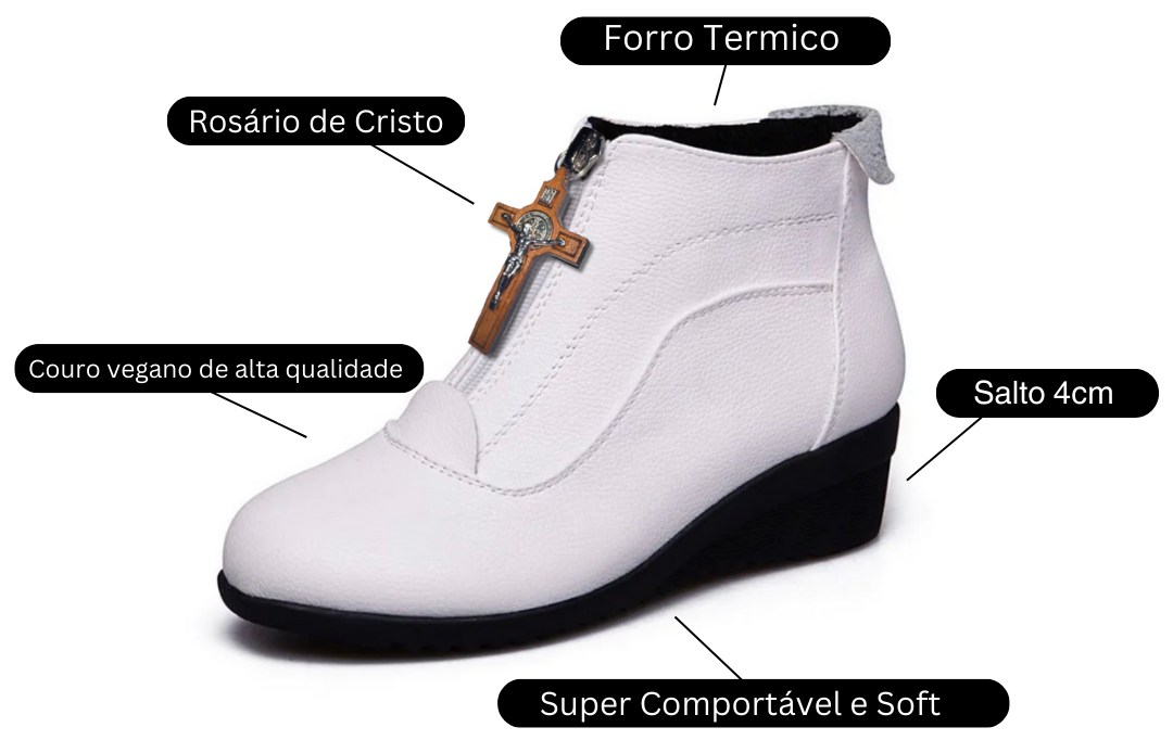 Botas GOD BLESS ( Com Detalhe Especial - Terço de Cristo )