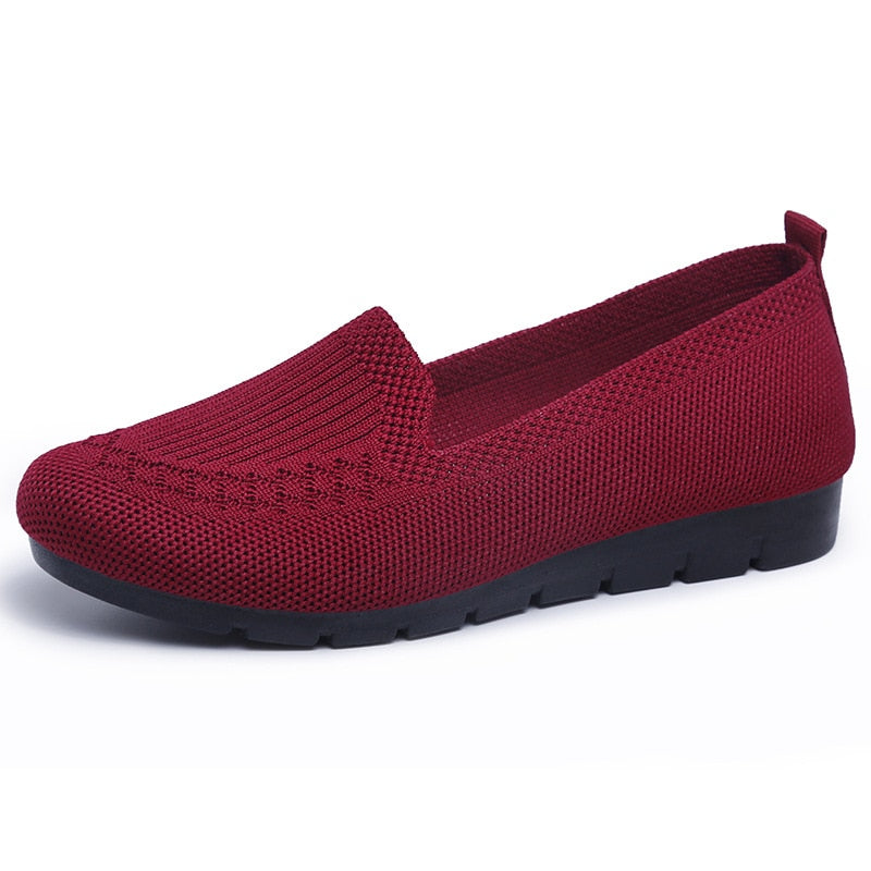 Liliana™ - Mocassim Semi Ortopédico de Malha Respirável Ultra-leve