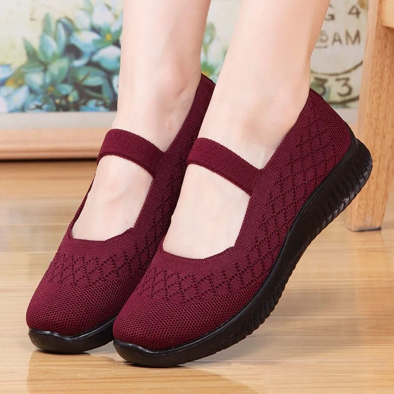 Mariana™ - Loafer Semi Ortopédico Feminino Respirável em Malha Super Confortável