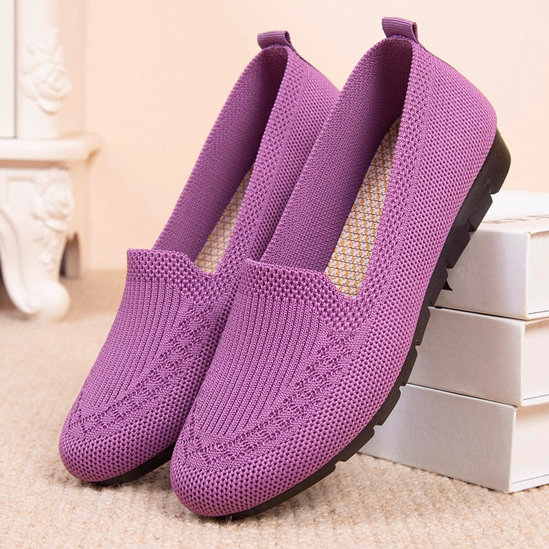 Liliana™ - Mocassim Semi Ortopédico de Malha Respirável Ultra-leve