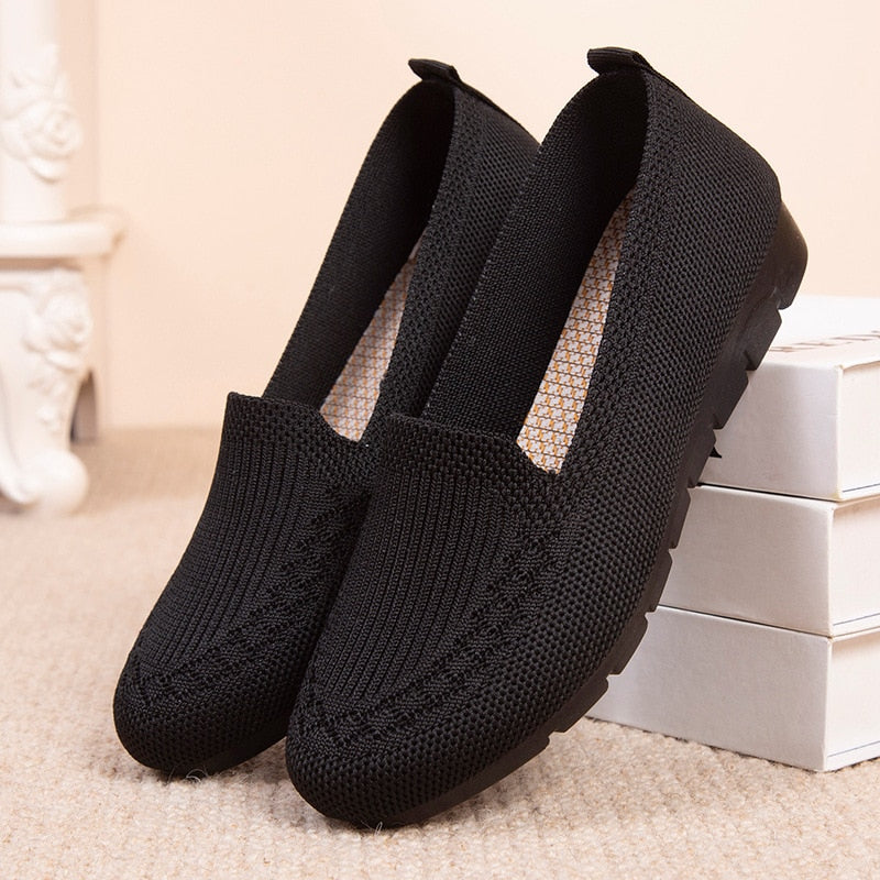 Liliana™ - Mocassim Semi Ortopédico de Malha Respirável Ultra-leve