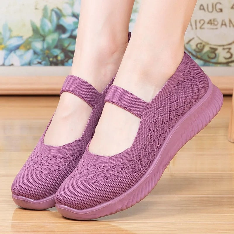 Mariana™ - Loafer Semi Ortopédico Feminino Respirável em Malha Super Confortável