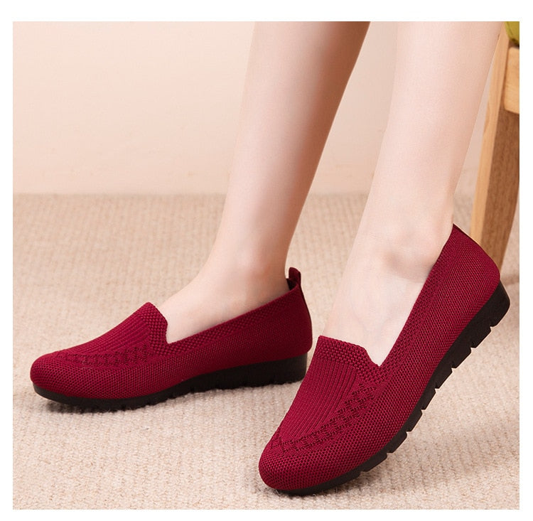 Liliana™ - Mocassim Semi Ortopédico de Malha Respirável Ultra-leve