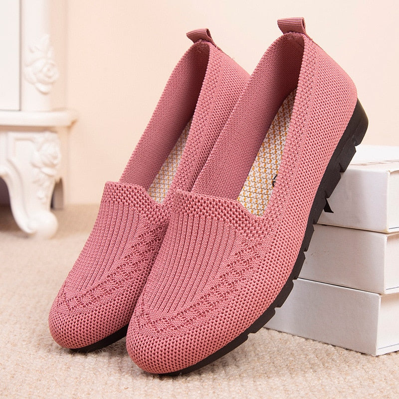 Liliana™ - Mocassim Semi Ortopédico de Malha Respirável Ultra-leve