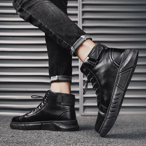 Bota de Couro Vegan Premium