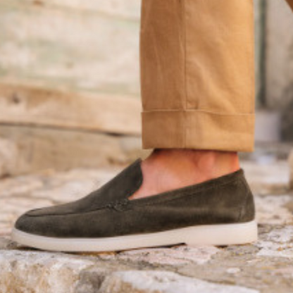 Lusitanna Classic - Mocassim Masculino de Camurça