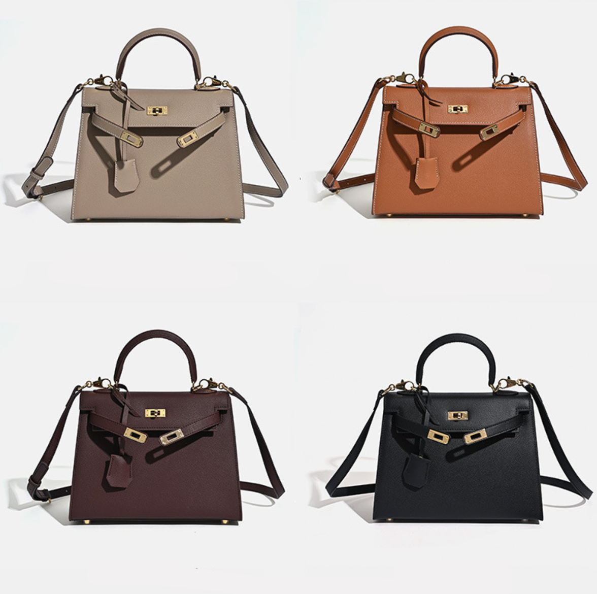 Grace Classique – Bolsa em Couro Genuíno Estilo Epsom