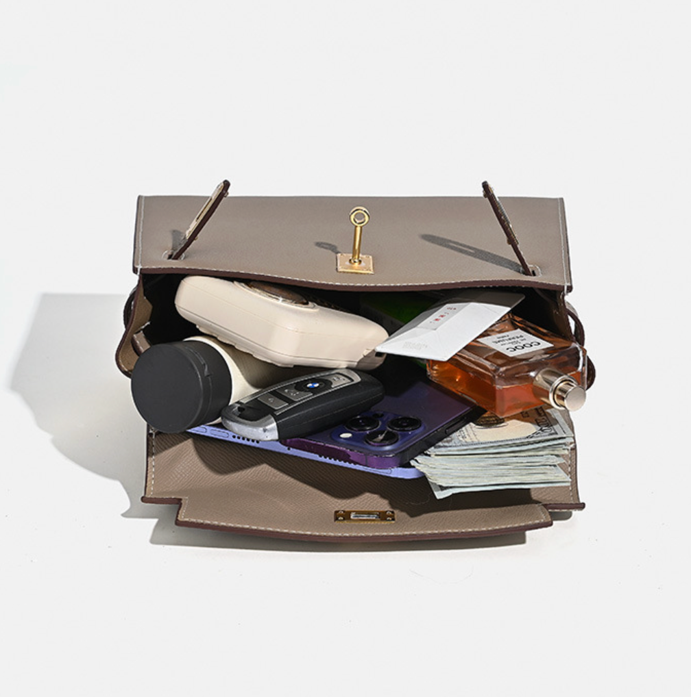 Grace Classique – Bolsa em Couro Genuíno Estilo Epsom