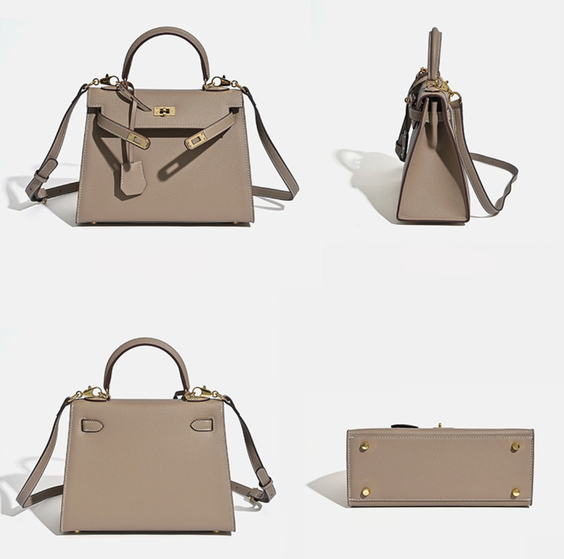 Grace Classique – Bolsa em Couro Genuíno Estilo Epsom