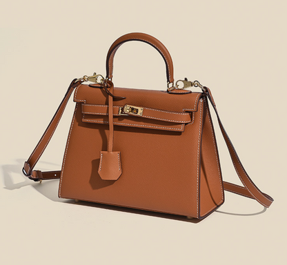 Grace Classique – Bolsa em Couro Genuíno Estilo Epsom