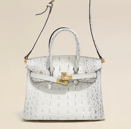 Jane Croco Himalaya – Bolsa 30 cm em Couro Genuíno