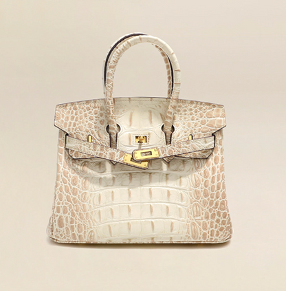 Jane Croco Himalaya – Bolsa 30 cm em Couro Genuíno