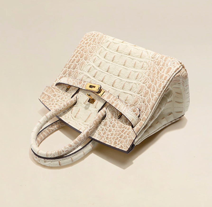 Jane Croco Himalaya – Bolsa 30 cm em Couro Genuíno