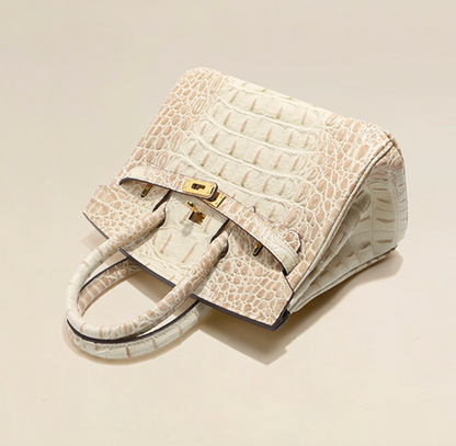 Jane Croco Himalaya – Bolsa 30 cm em Couro Genuíno