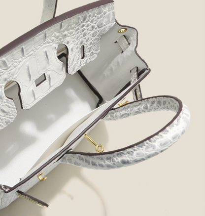 Jane Croco Himalaya – Bolsa 30 cm em Couro Genuíno