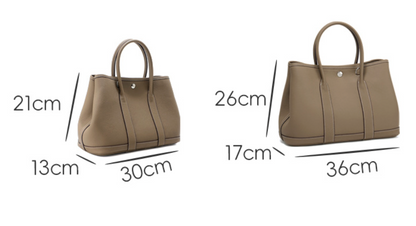 Brigitte – Bolsa Elegante em Couro Genuíno Estilo Togo